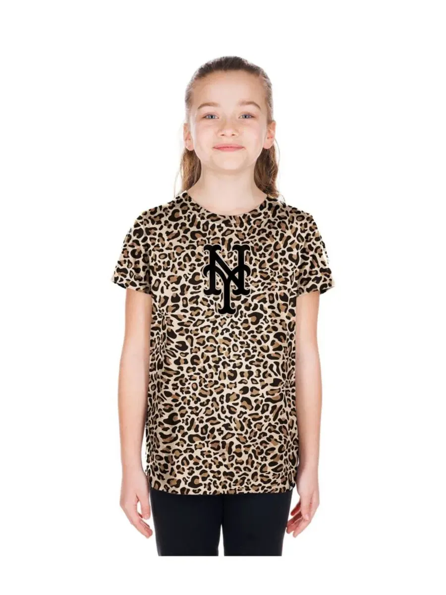 Футболка с леопардовым принтом New York Mets New Era