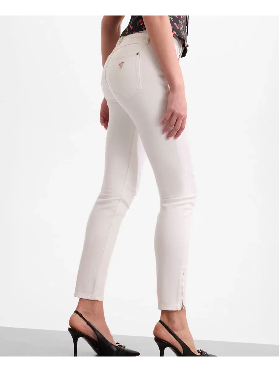 Джинсы skinny скинни с молнией у щиколотки Marilyn Anniversary GUESS, Blonde Wash — изображение 3 из 4