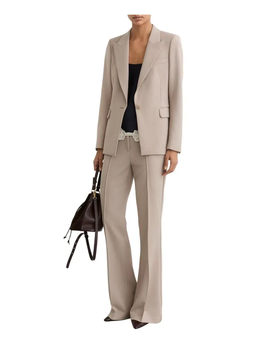 Женский пиджак Gabi Tailored Single Breasted REISS, Stone Neutral