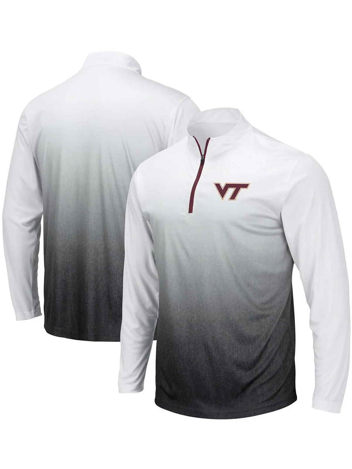 Мужская серая куртка virginia tech hokies magic team logo с молнией на четверть Colosseum — изображение 4 из 4, серый