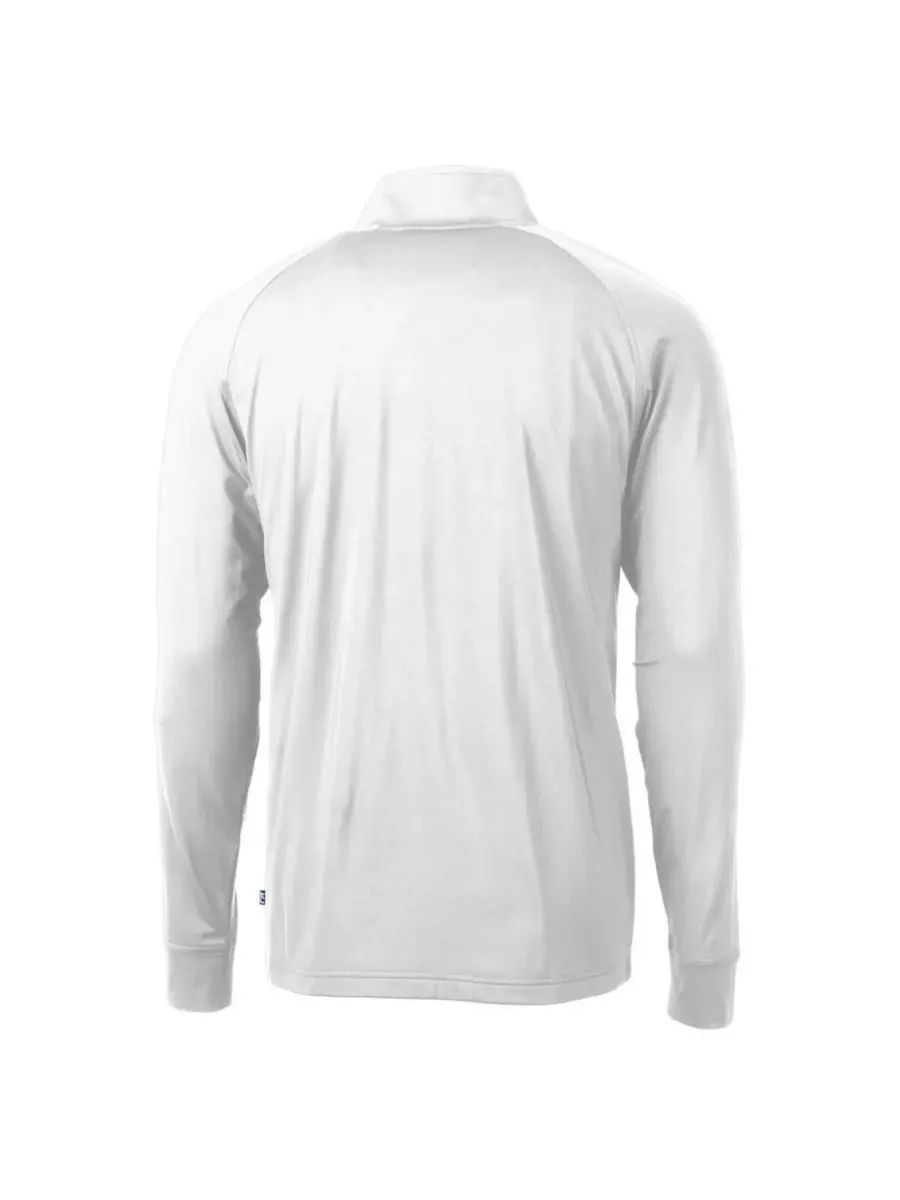 Cutter & Buck Мужская белая толстовка Buffalo Bills Adapt Eco Knit Stretch с застежкой-молнией до — изображение 2 из 3, белый