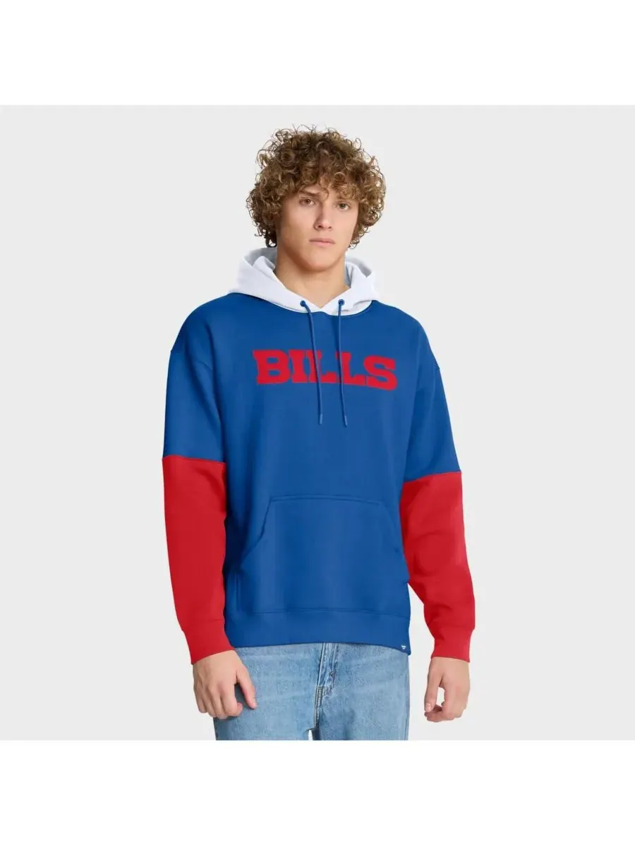 Мужская толстовка с капюшоном в виде шлема команды Royal Buffalo Bills Fanatics — изображение 2 из 5, королевский