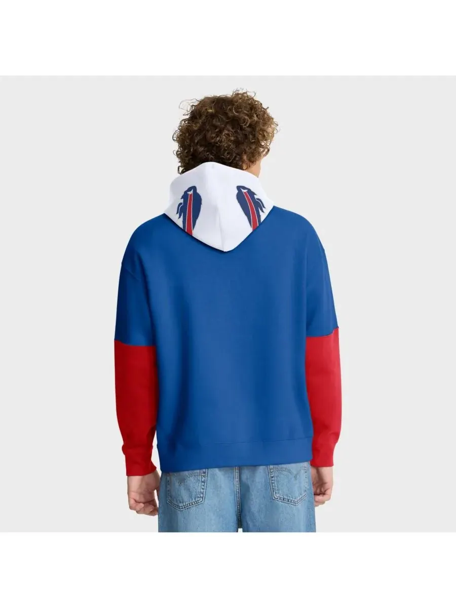 Мужская толстовка с капюшоном в виде шлема команды Royal Buffalo Bills Fanatics — изображение 3 из 5, королевский