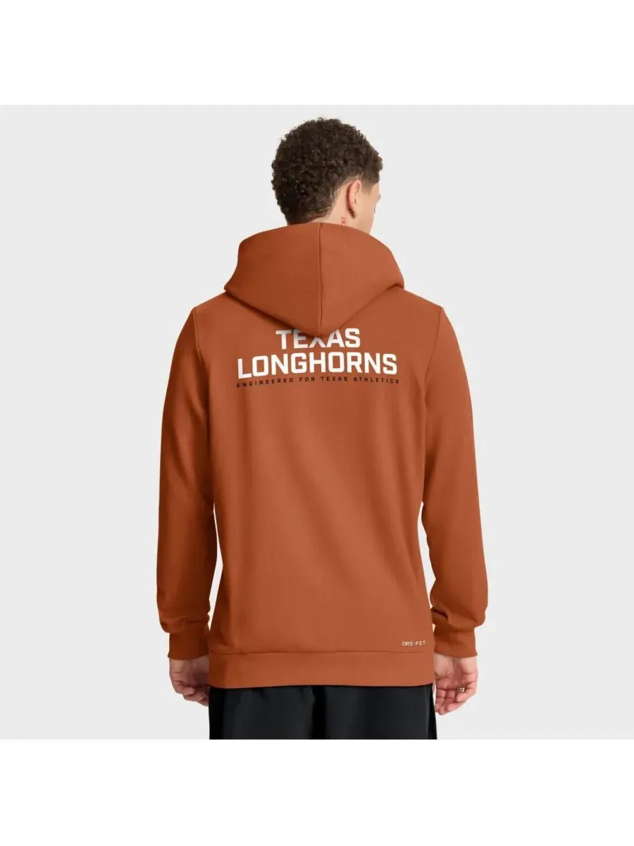 Nike Мужская толстовка на молнии Dri-FIT стандартного выпуска цвета «выгоревший оранжевый» с — изображение 3 из 5