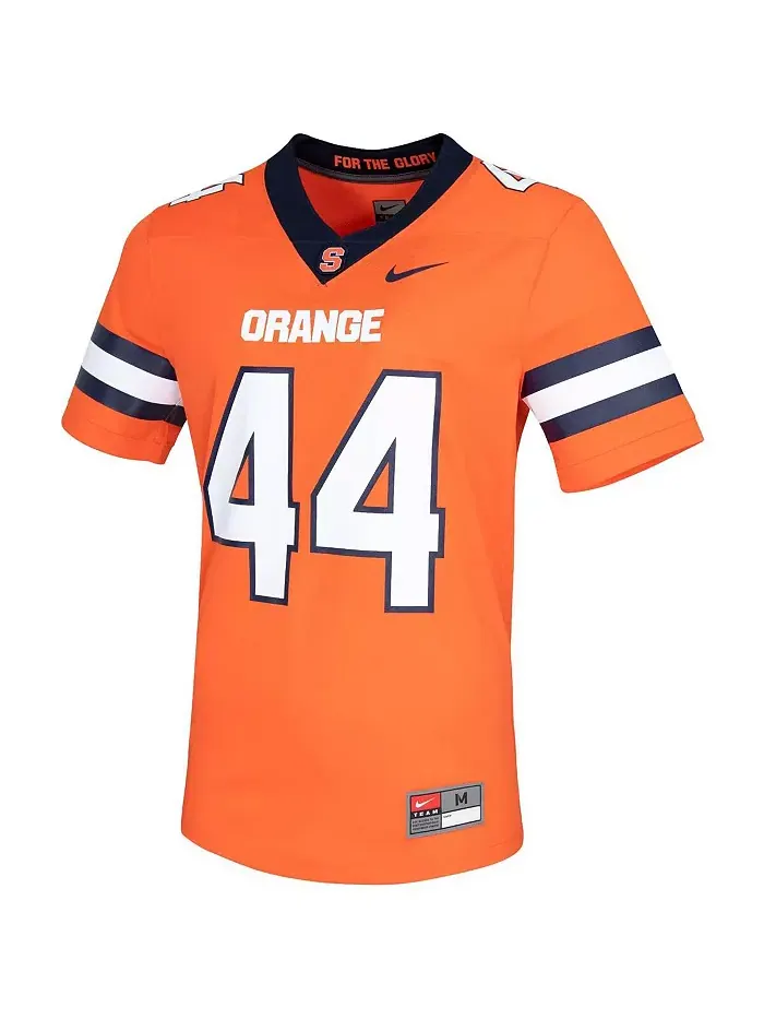 Мужская игровая футболка #44 Orange Syracuse Orange Untouchable Nike — изображение 2 из 3