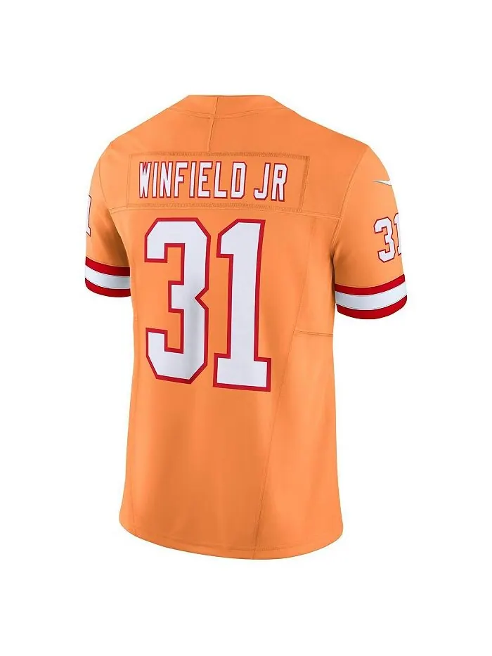 Мужская футболка Antoine Winfield Jr. Orange Tampa Bay Buccaneers Throwback Vapor FUSE Limited Nike — изображение 3 из 3