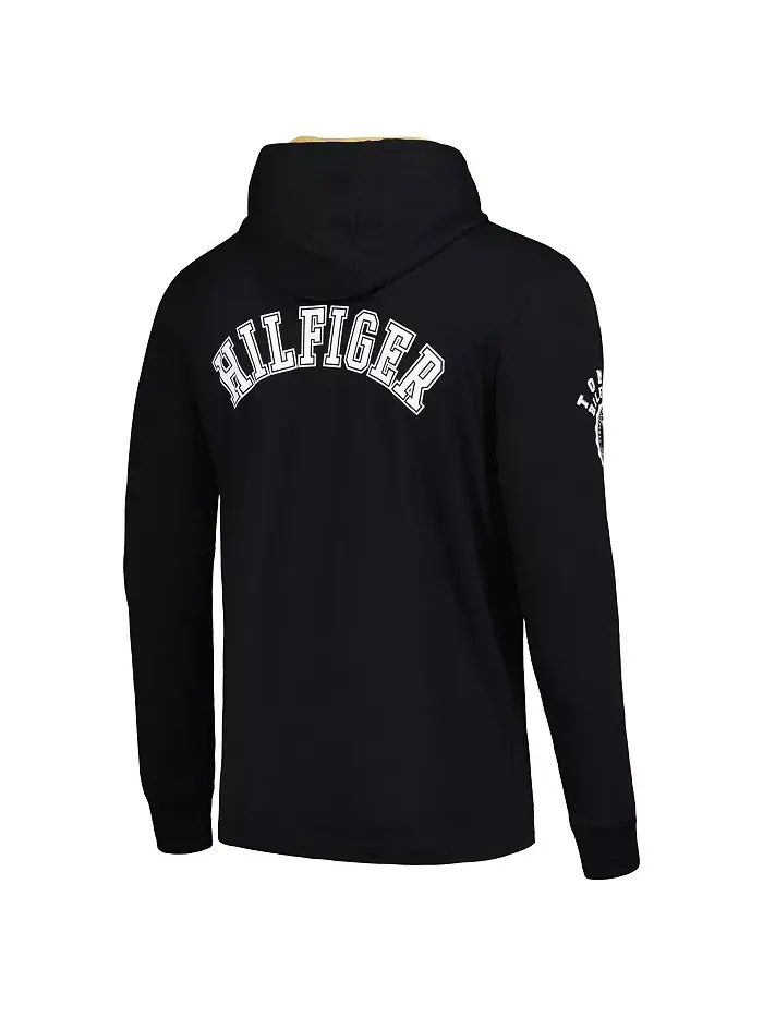 Мужская черная толстовка с длинным рукавом New Orleans Saints Morgan Tommy Hilfiger — изображение 3 из 3