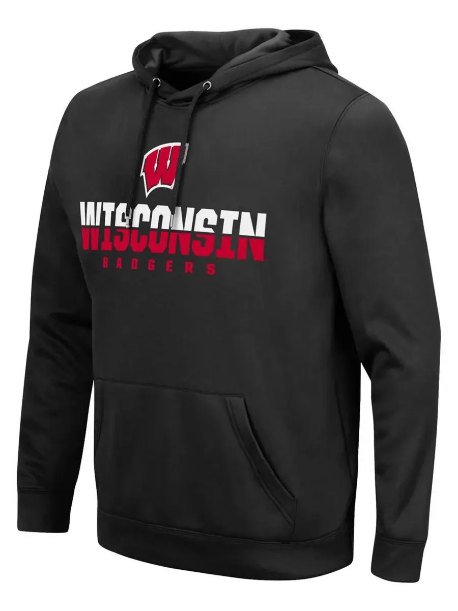 Мужская толстовка с капюшоном в виде фонаря с символикой команды Wisconsin Badgers Colosseum — изображение 5 из 5, красный