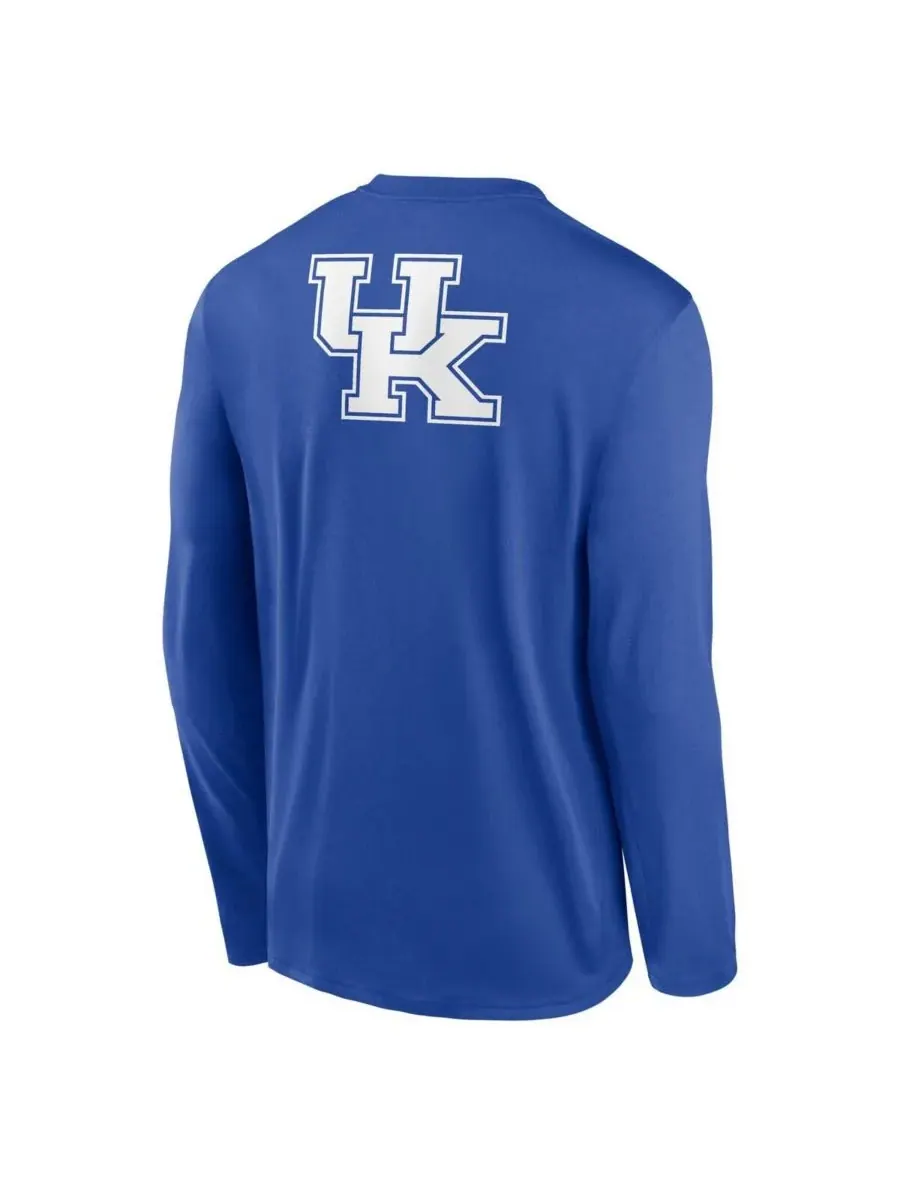 Мужская футболка с длинным рукавом Royal Kentucky Wildcats Primetime Campus 2-Hit Legend Dri-FIT — изображение 3 из 3