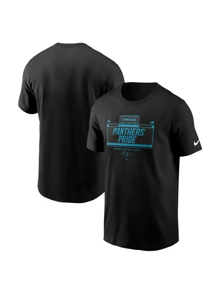 Nike Мужская черная футболка Carolina Panthers Primetime Local Essential