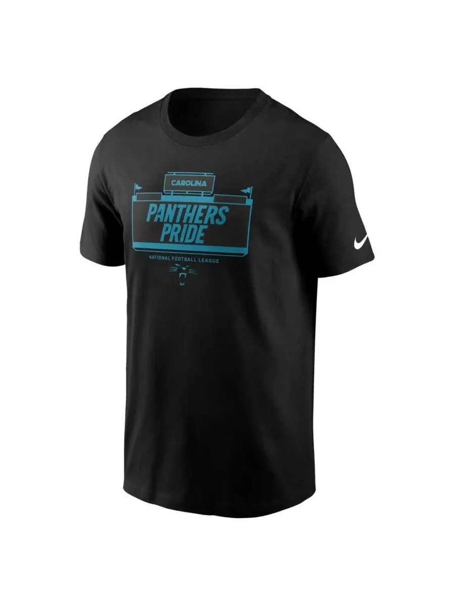 Nike Мужская черная футболка Carolina Panthers Primetime Local Essential — изображение 2 из 3, черный