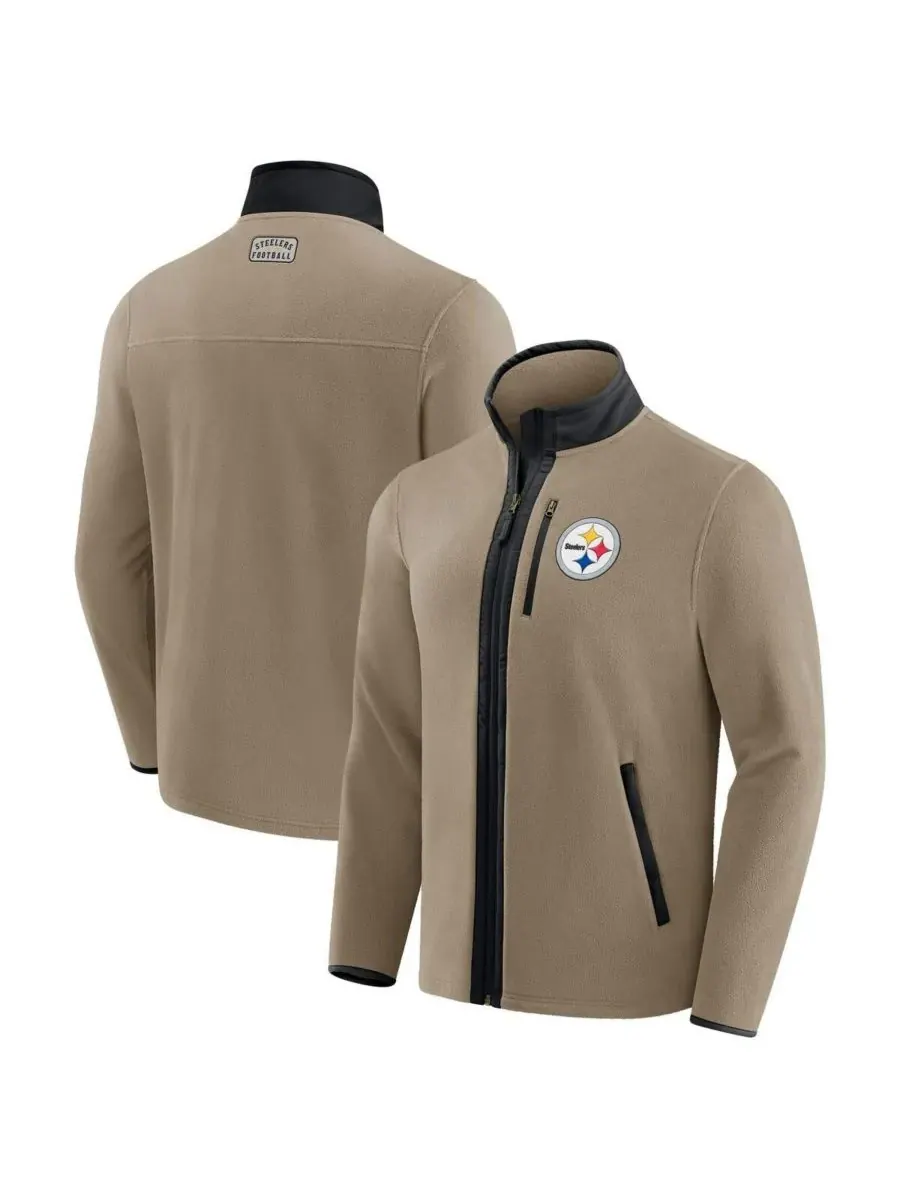 Куртка-пиджак из плотного флиса Darius Rucker Collection by x NFL Men's Tan Pittsburgh Steelers на