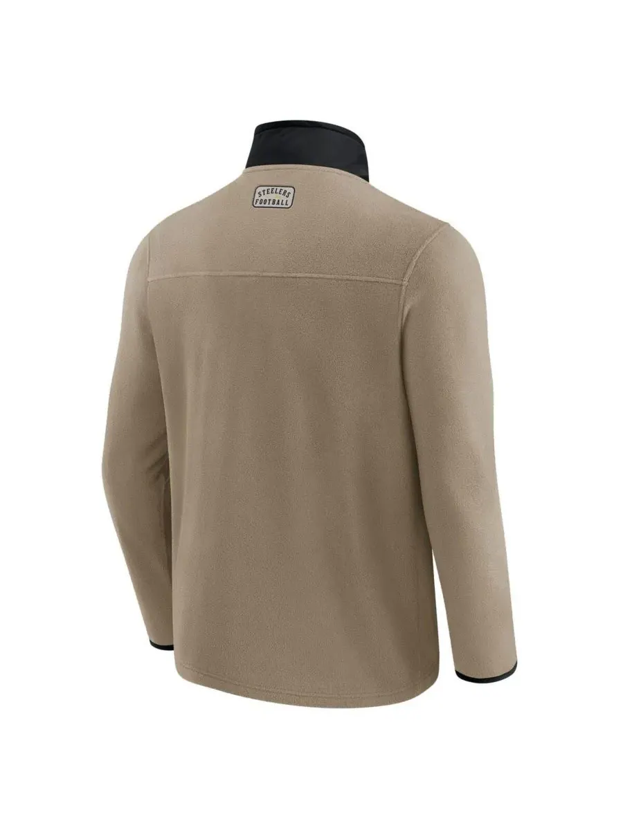 Куртка-пиджак из плотного флиса Darius Rucker Collection by x NFL Men's Tan Pittsburgh Steelers на — изображение 2 из 3