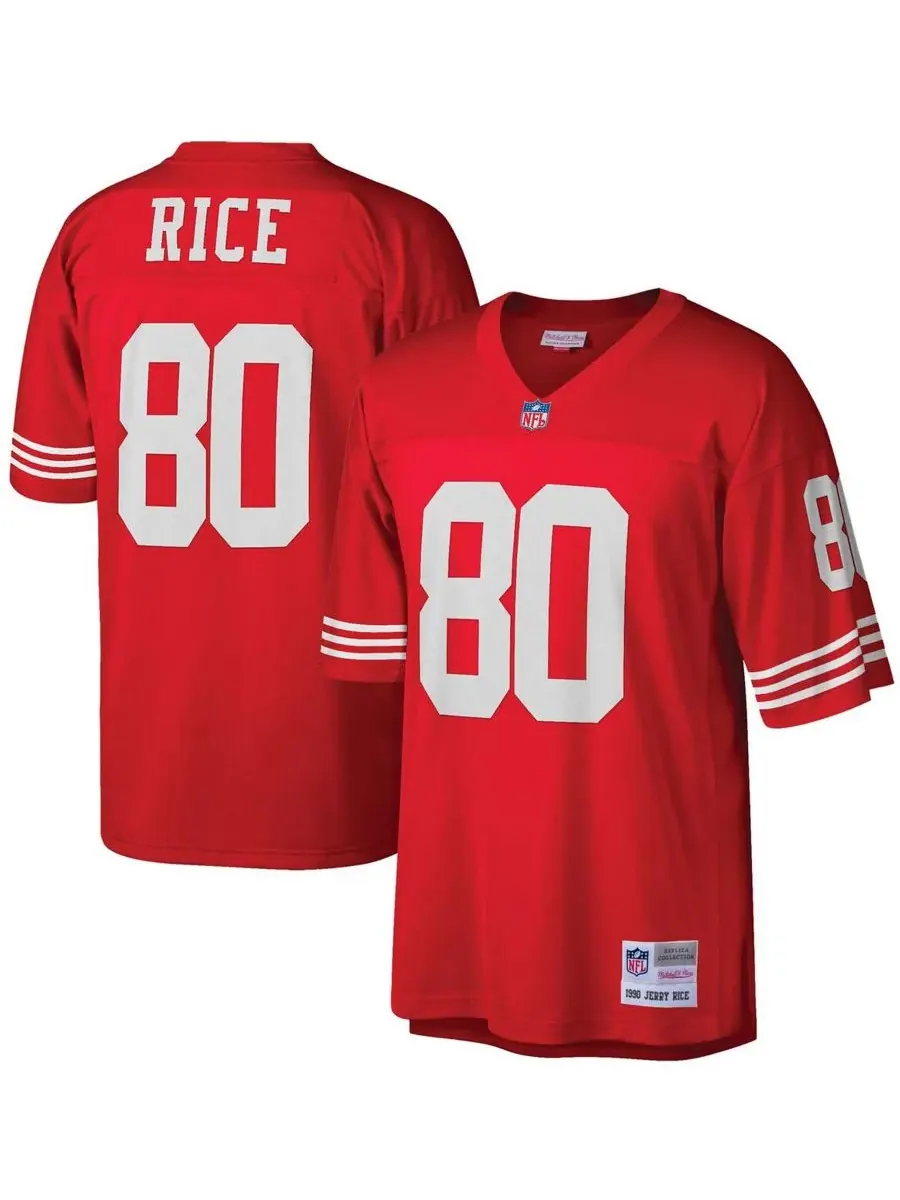Мужская реплика футболки San Francisco 49ers Legacy - Джерри Райс Mitchell & Ness