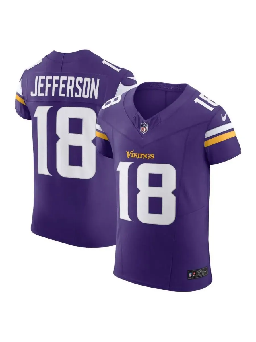 Мужская футболка Джастина Джефферсона Minnesota Vikings Alternate Vapor FUSE Elite Nike