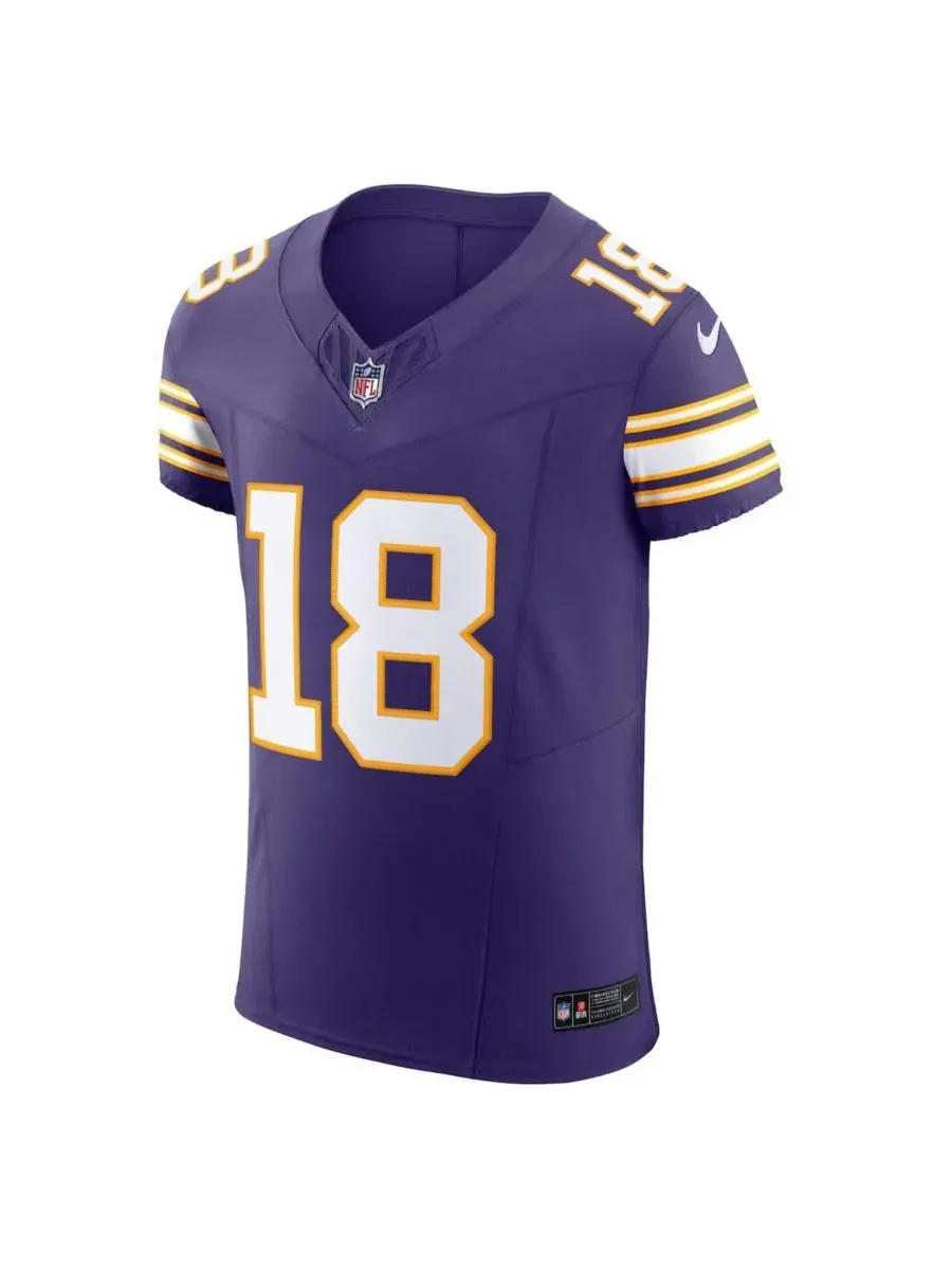Мужская футболка Джастина Джефферсона Minnesota Vikings Alternate Vapor FUSE Elite Nike — изображение 3 из 4