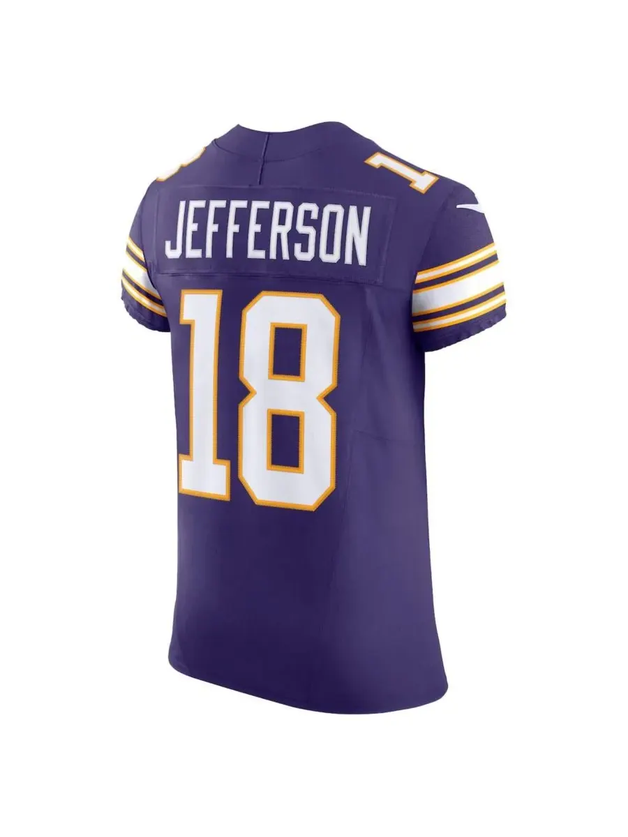 Мужская футболка Джастина Джефферсона Minnesota Vikings Alternate Vapor FUSE Elite Nike — изображение 4 из 4