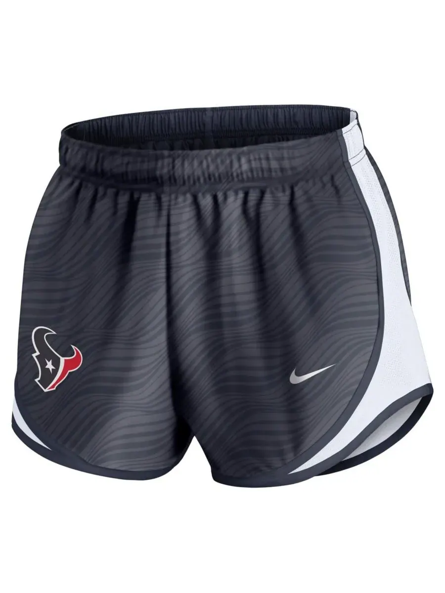 Nike Женские темно-синие шорты Tempo Performance Shorts с символикой команды Houston Texans — изображение 2 из 3, темно-синий