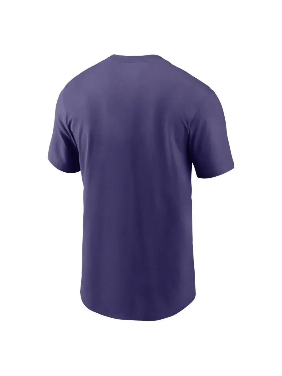 Nike Мужская фиолетовая футболка Clemson Tigers Palmetto C — изображение 3 из 3, фиолетовый