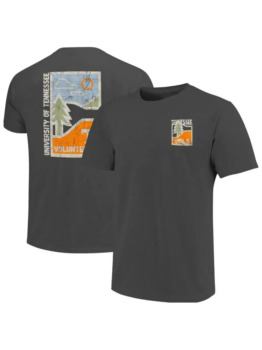 Image One Мужская футболка Tennessee Volunteers Comfort Colors Minimal Vista Distressed Graphics