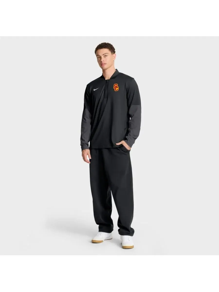 Nike Мужская черная толстовка с капюшоном USC Trojans One Goal Performance с застежкой-молнией до — изображение 2 из 5