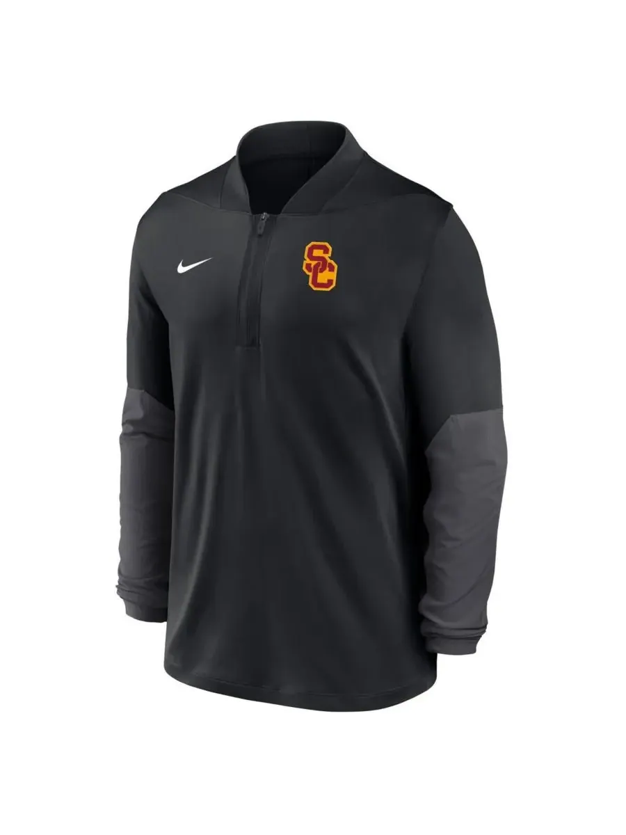 Nike Мужская черная толстовка с капюшоном USC Trojans One Goal Performance с застежкой-молнией до — изображение 4 из 5