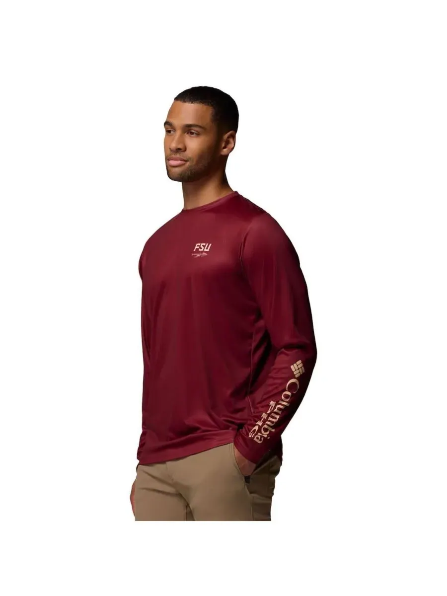 Мужская футболка с длинным рукавом Garnet Florida State Seminoles PHG Terminal Shot 3-Hit Columbia — изображение 3 из 5
