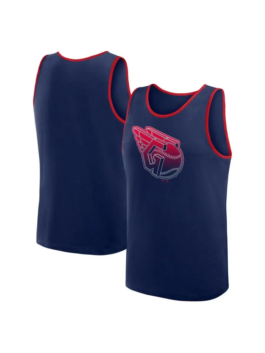 Мужская темно-синяя майка Cleveland Guardians Unmatched Success Logo Athletic