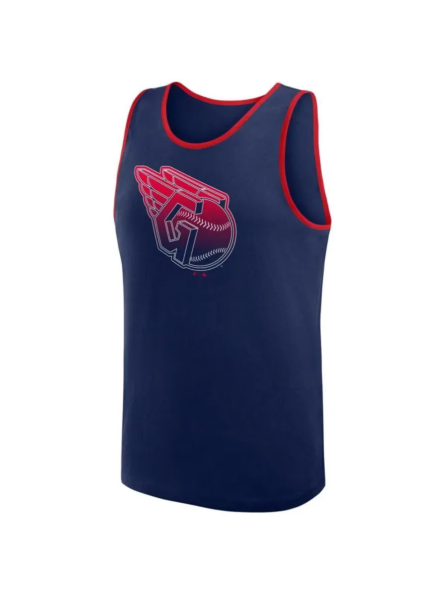 Мужская темно-синяя майка Cleveland Guardians Unmatched Success Logo Athletic — изображение 2 из 3, темно-синий