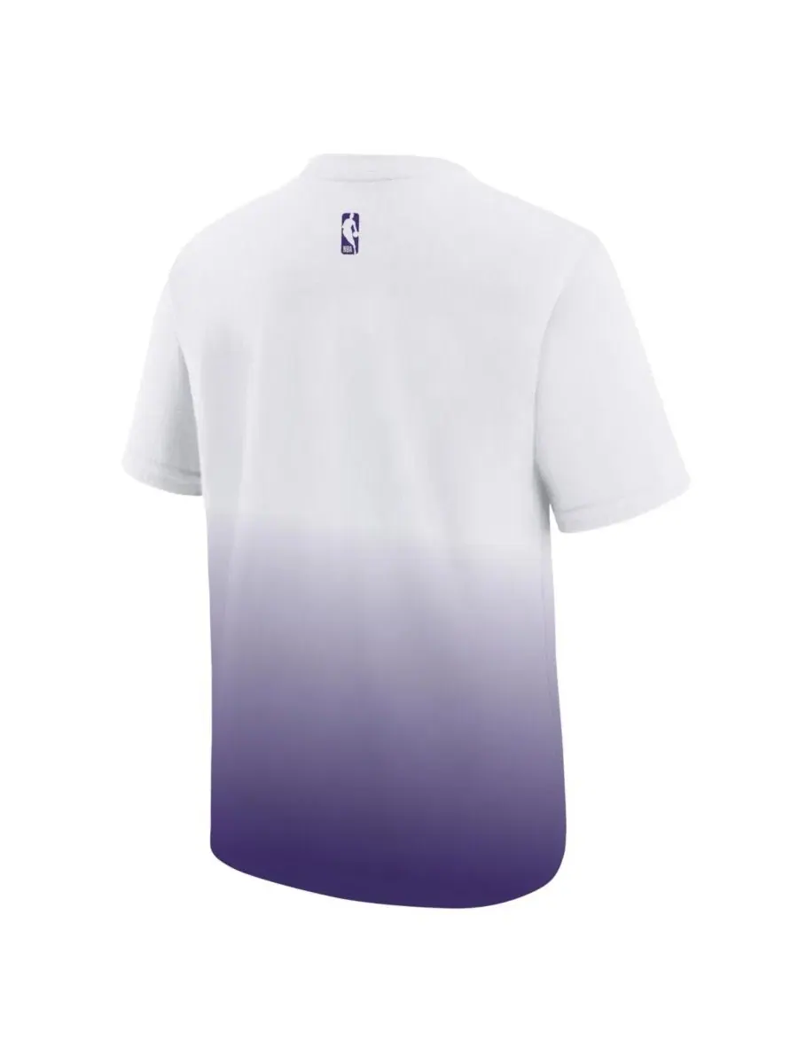 Детская футболка Big Boys and Girls White/Purple Los Angeles Lakers 2025/26 City Edition Max90 Nike — изображение 2 из 3