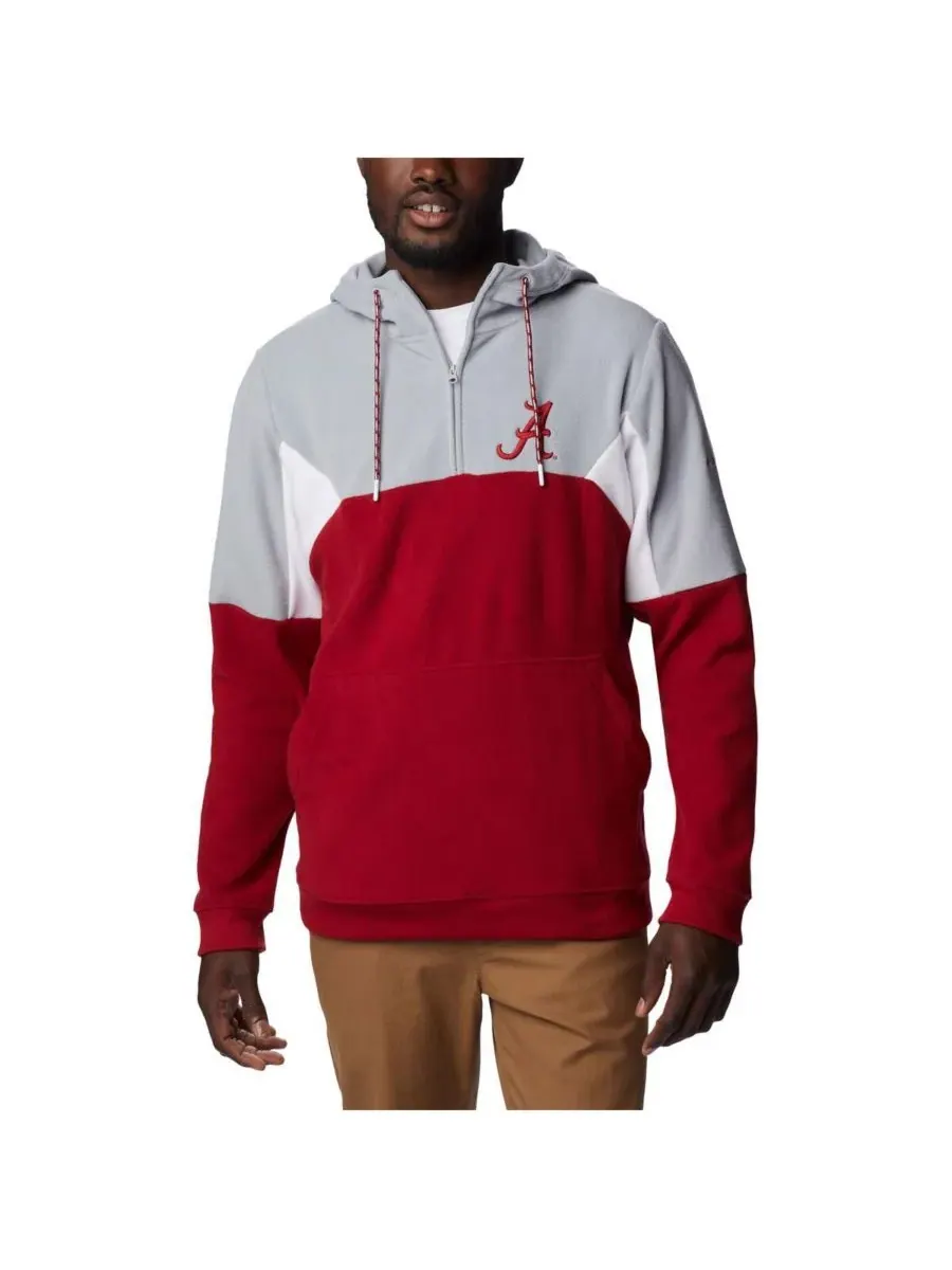 Columbia Мужская толстовка на молнии Crimson Alabama Crimson Tide Lodge