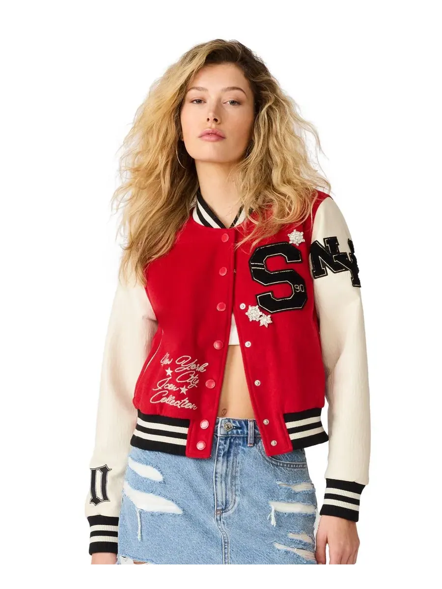 Куртка с воротником-стойкой Rooney Snap-Front Jacket Steve Madden, Lava Falls