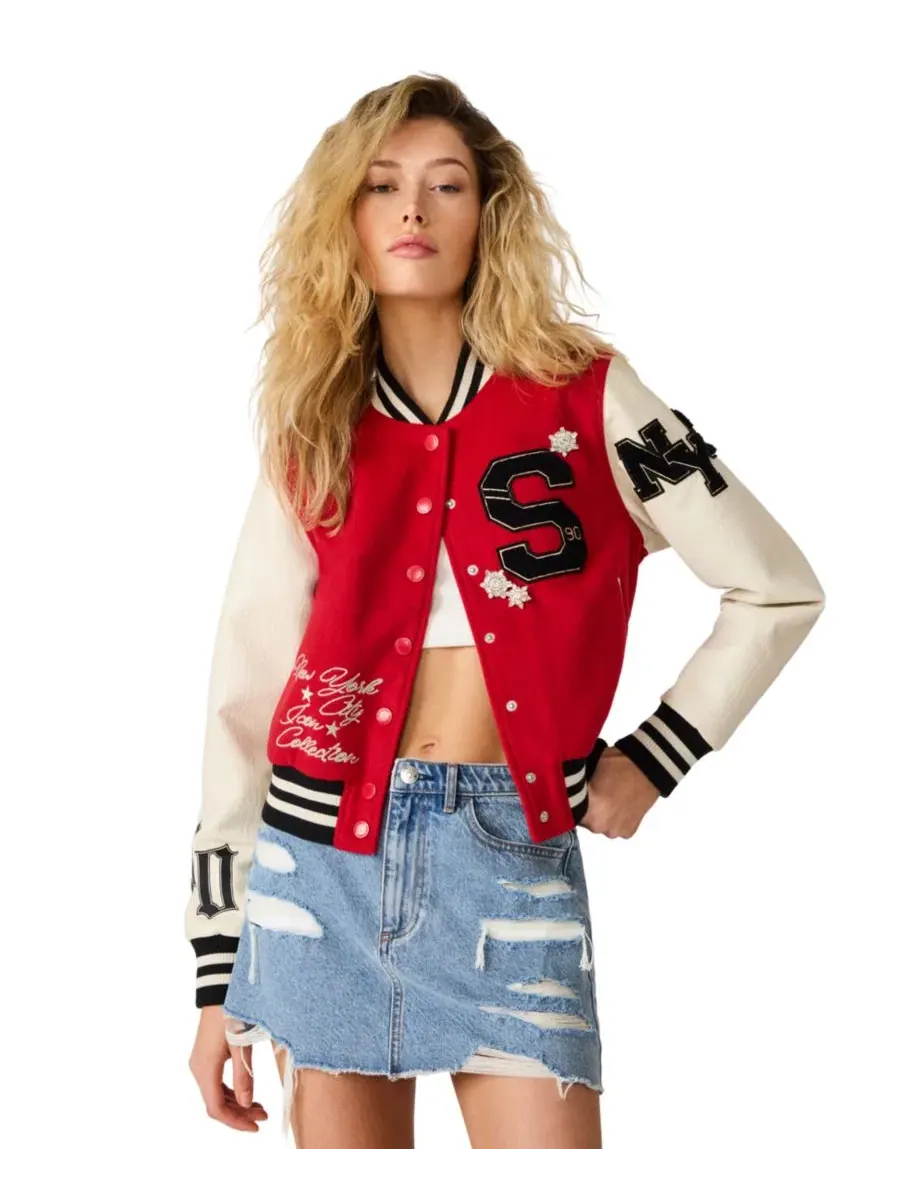 Куртка с воротником-стойкой Rooney Snap-Front Jacket Steve Madden, Lava Falls — изображение 4 из 6