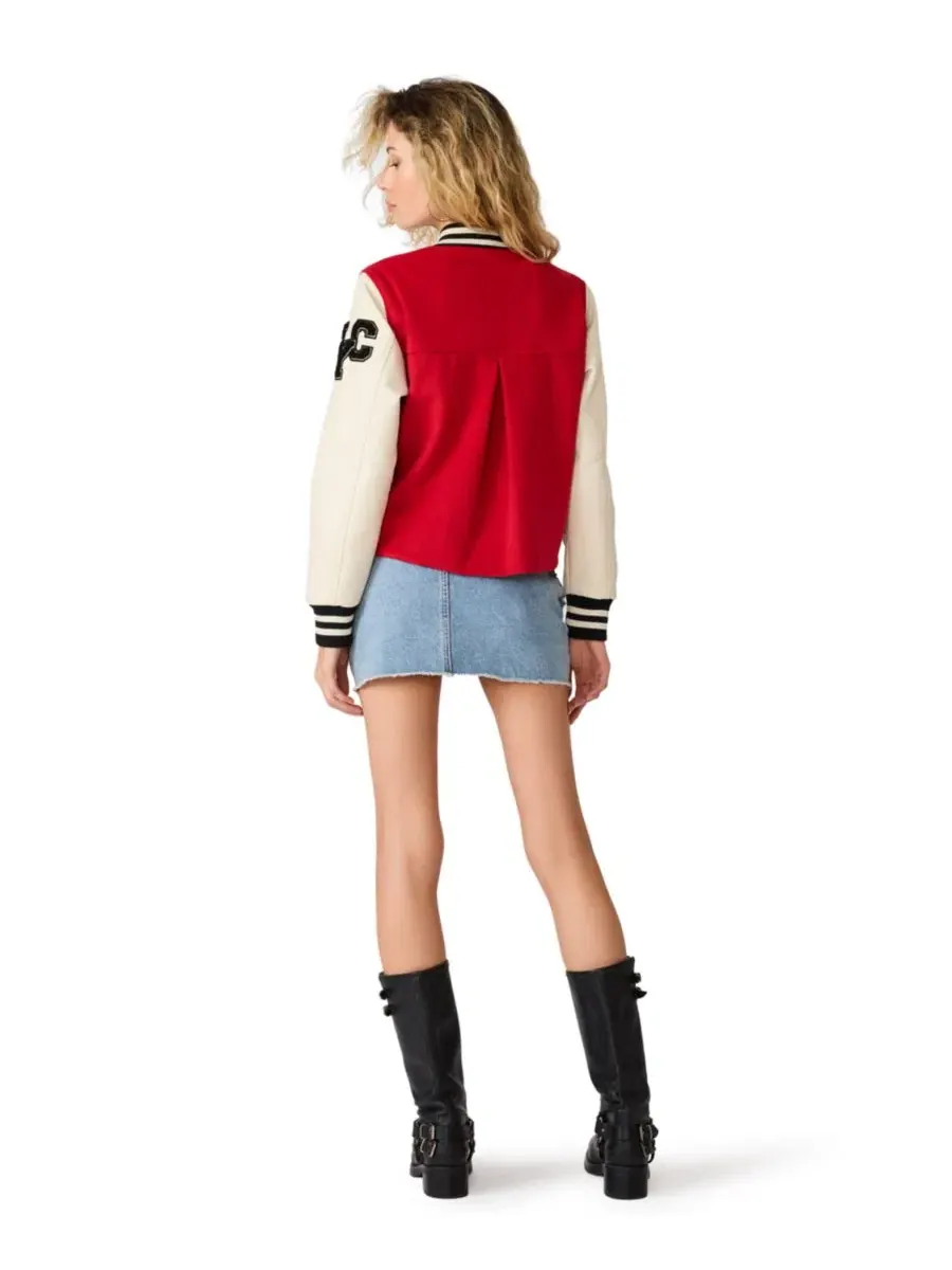 Куртка с воротником-стойкой Rooney Snap-Front Jacket Steve Madden, Lava Falls — изображение 6 из 6