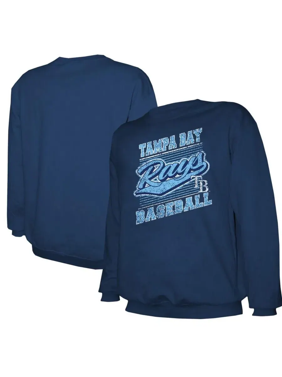 Свитшот легкий с флисовой подкладкой и принтом Tampa Bay Rays Stitches