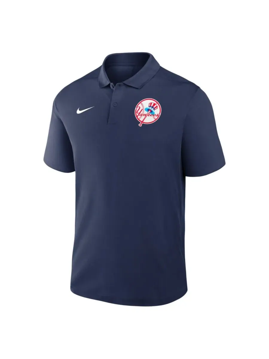 Поло Dri-FIT с вышитым логотипом команды New York Yankees Alternate Victory Nike — изображение 2 из 3, темно-синий