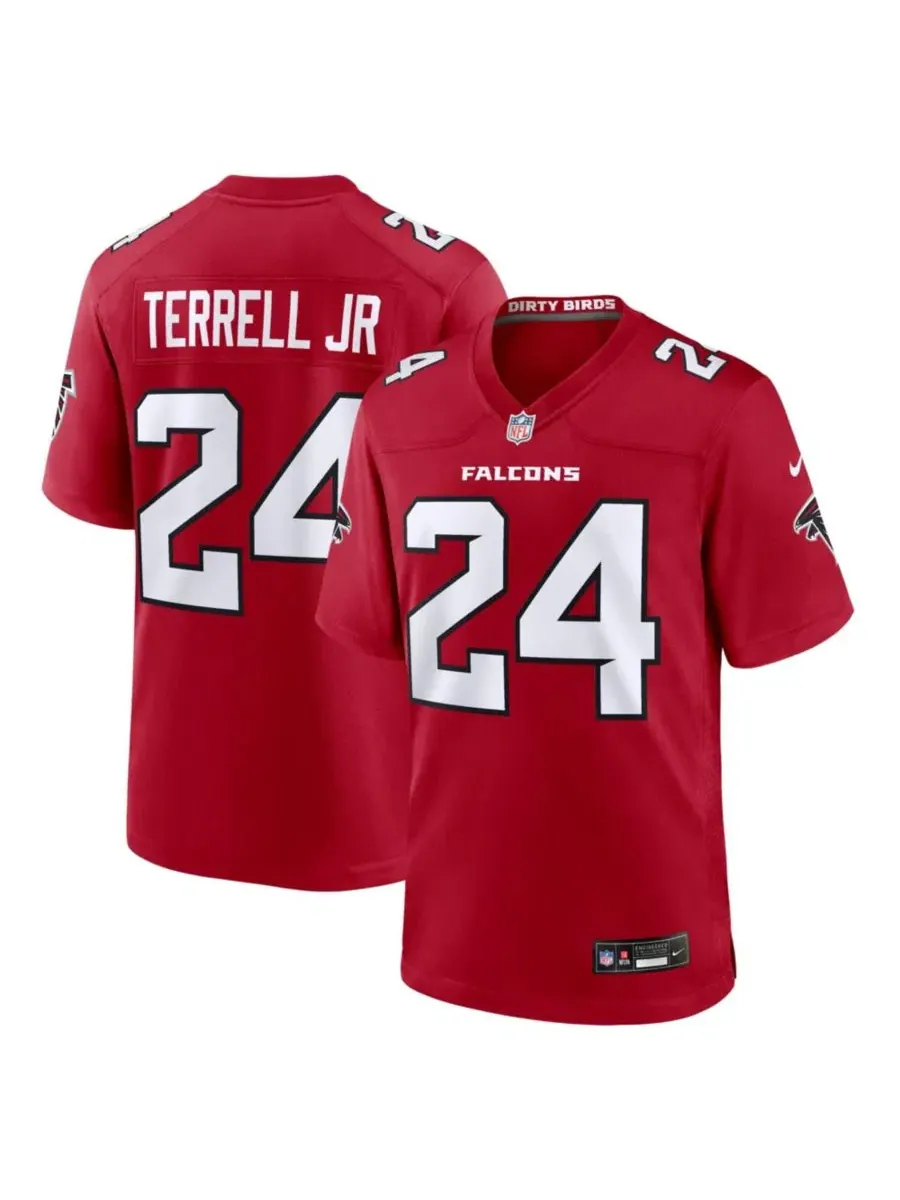 Игровая футболка A.J. Terrell Red Atlanta Falcons Game Jersey Nike