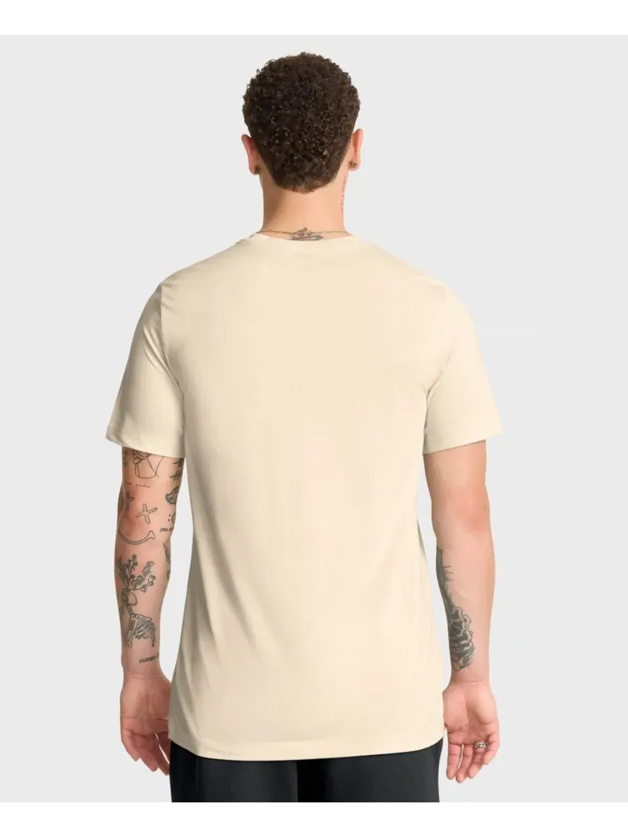 Футболка мужская с принтом Swoosh Legend Dri-FIT Nike — изображение 4 из 5, бежевый