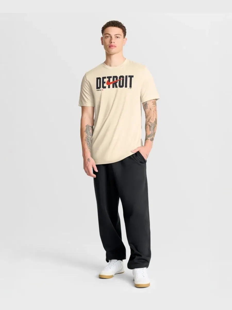 Футболка мужская с принтом Swoosh Legend Dri-FIT Nike — изображение 5 из 5, бежевый