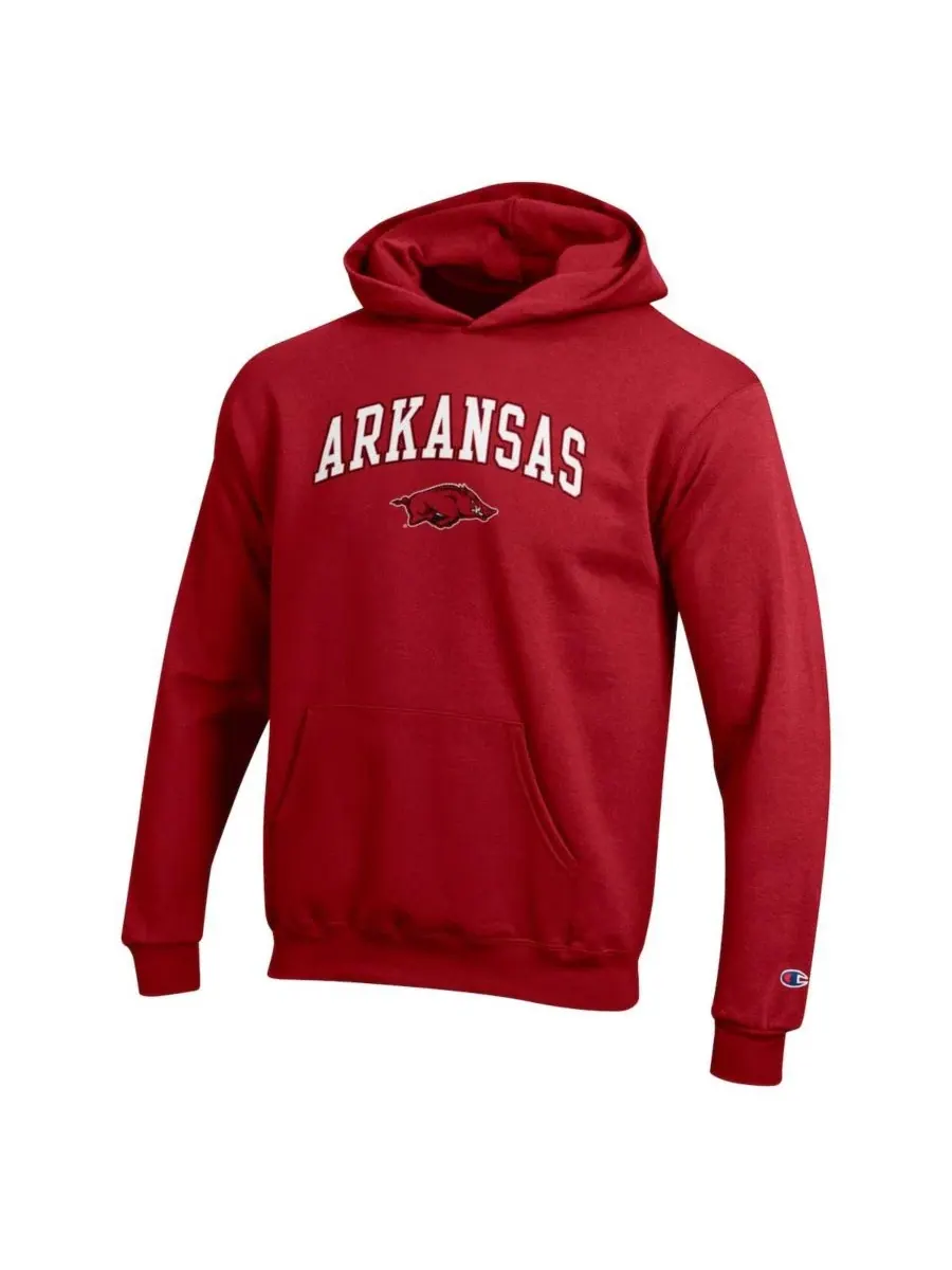 Худи Champion Campus Pullover с принтом Arkansas Razorbacks — изображение 2 из 3, красный