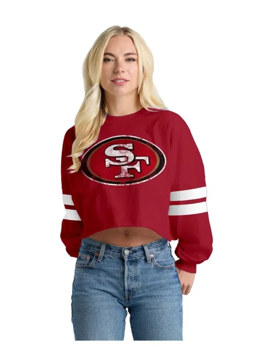 Футболка с длинным рукавом оверсайз с принтом San Francisco 49ers Spirit Jersey