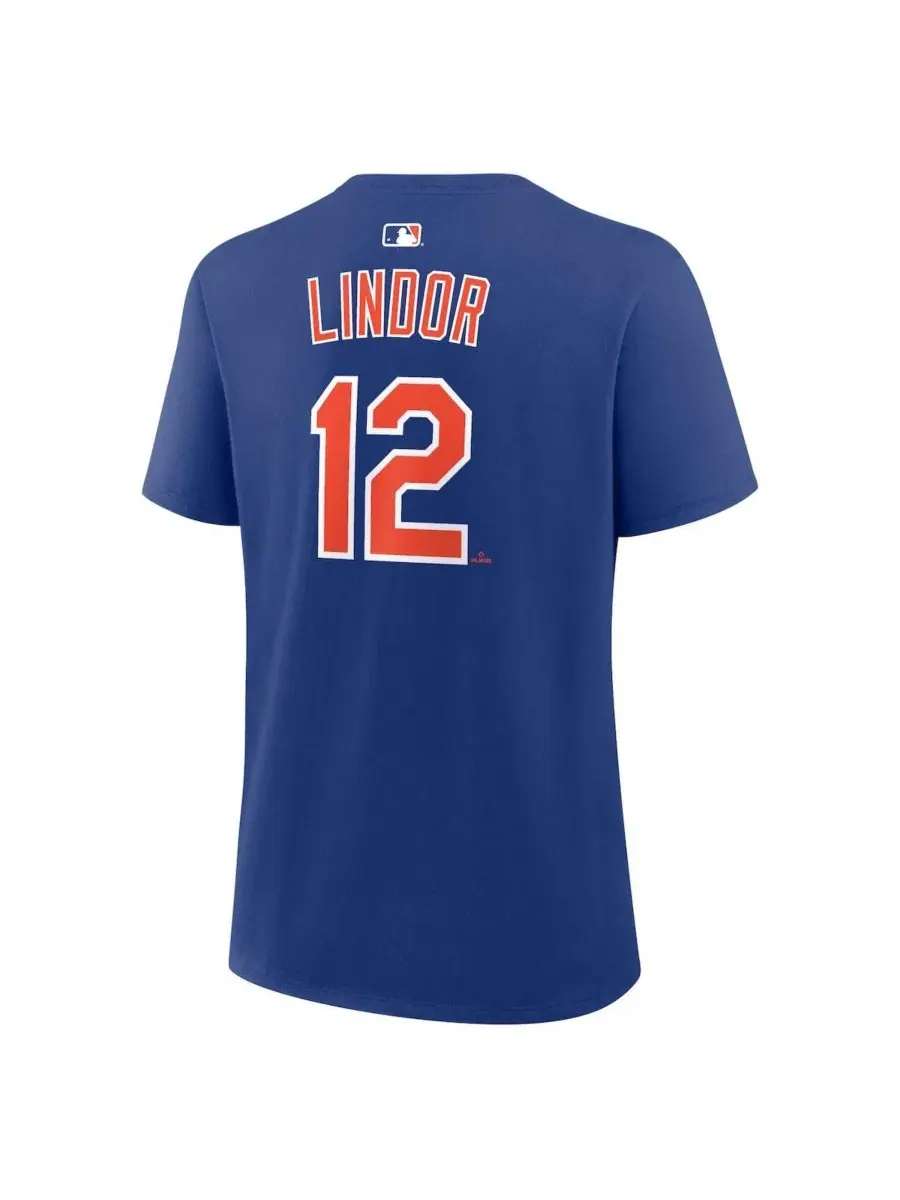 Футболка с принтом Francisco Lindor Nike — изображение 3 из 3, королевский