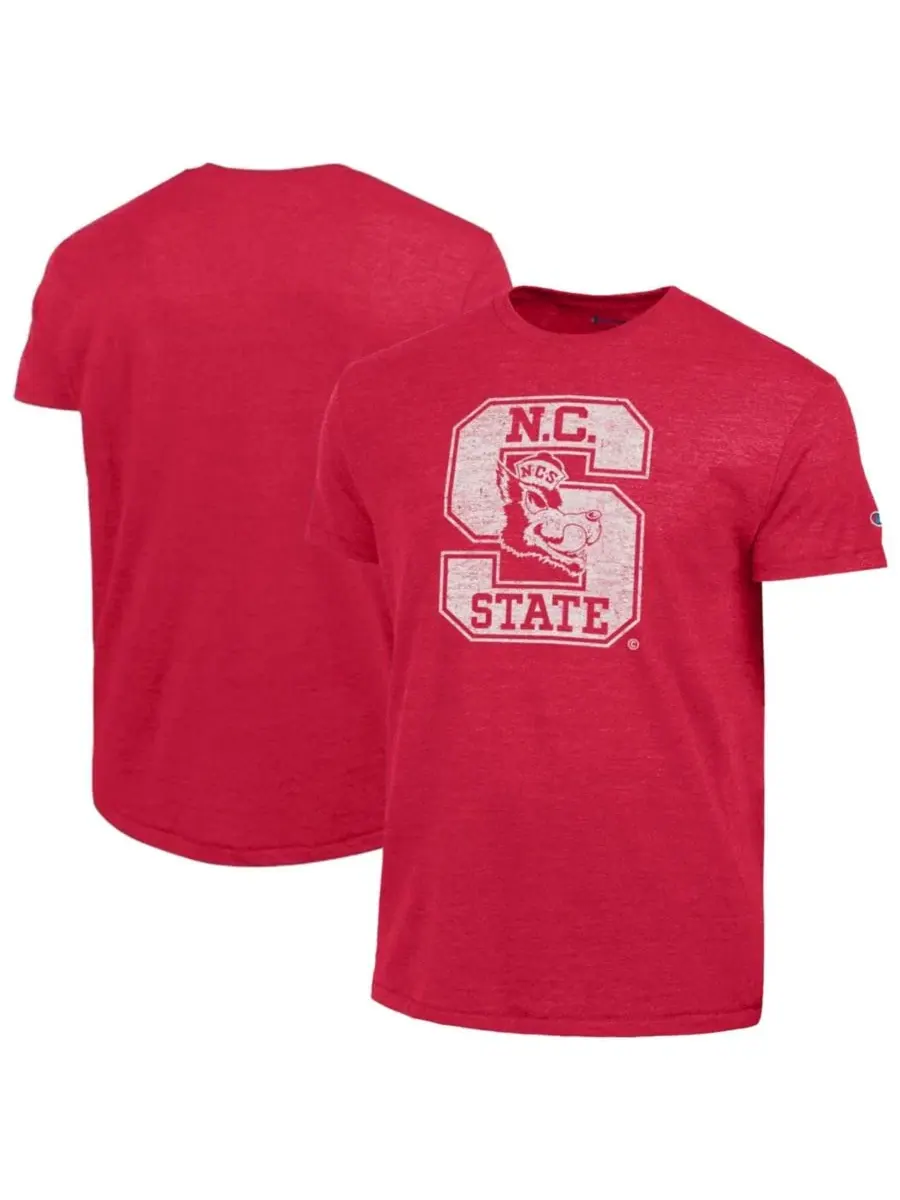 Футболка мужская с принтом Triumph Tri-Blend NC State Wolfpack Champion