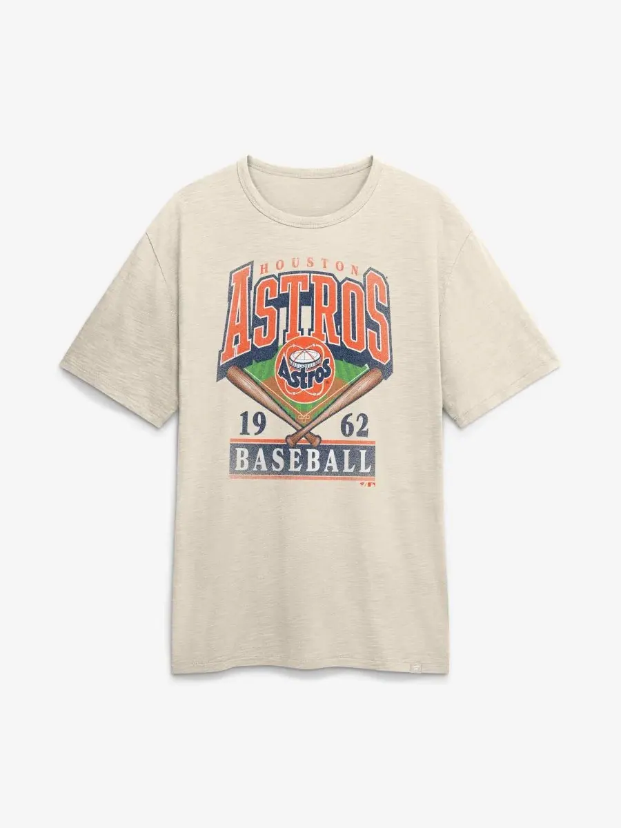 Футболка с принтом Houston Astros из футера Fanatics — изображение 2 из 5, бежевый