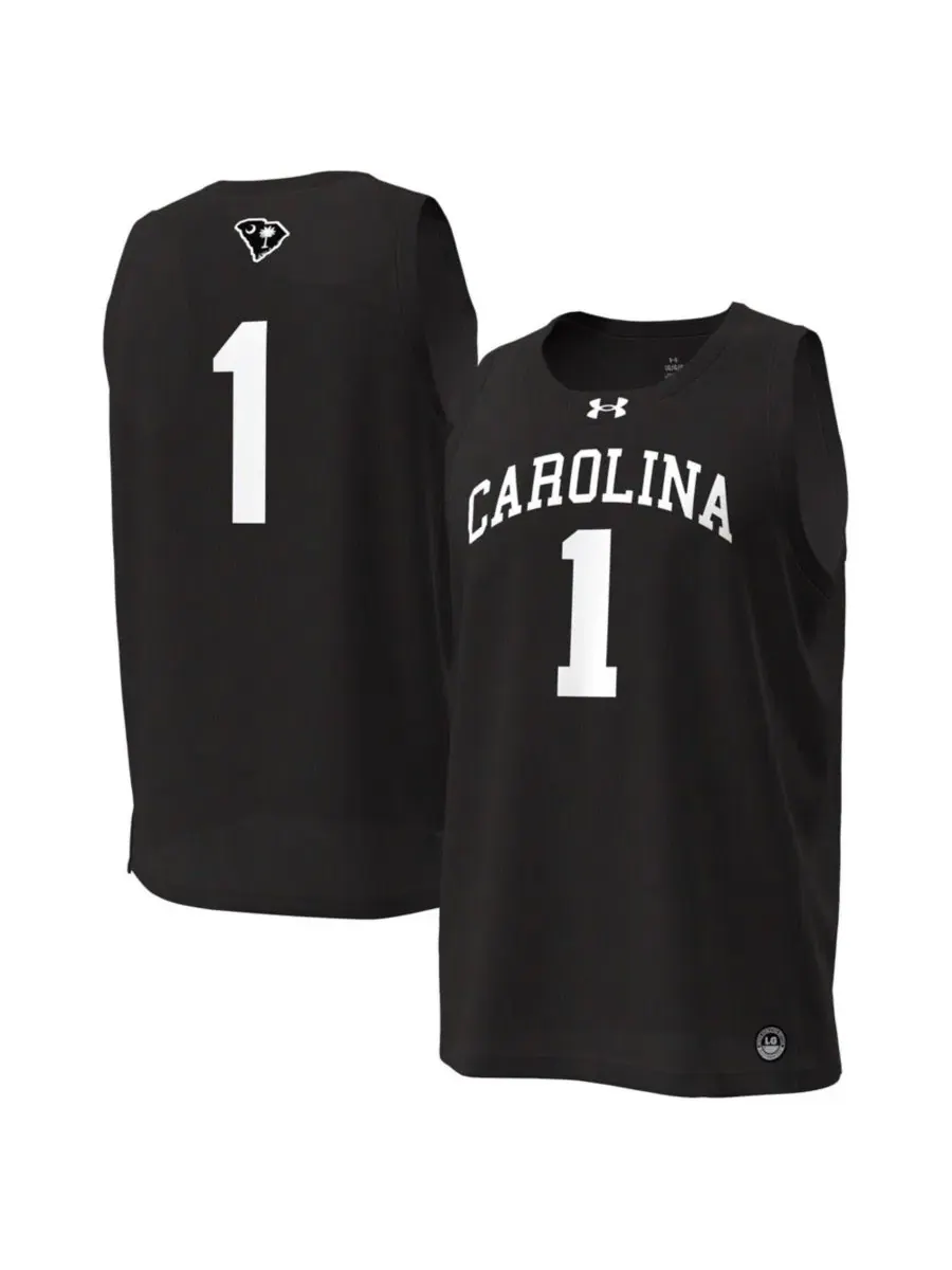Баскетбольный джерси с принтом South Carolina Gamecocks 1 Replica Under Armour