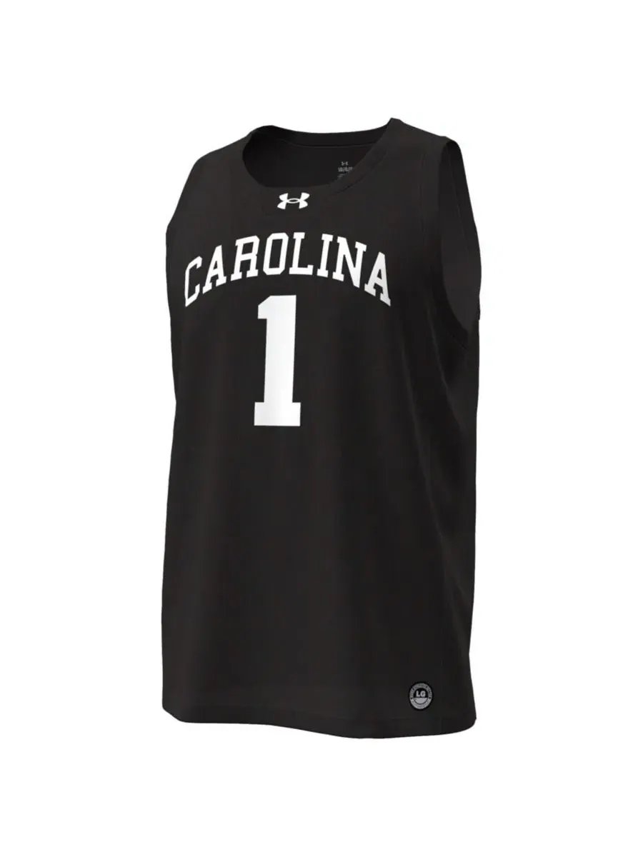 Баскетбольный джерси с принтом South Carolina Gamecocks 1 Replica Under Armour — изображение 3 из 3, черный