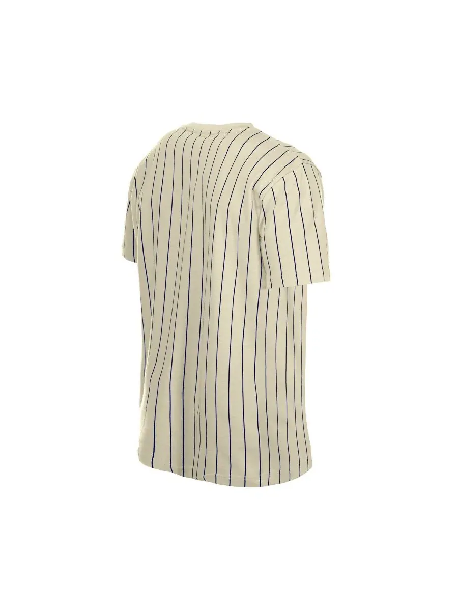 Футболка с принтом Throwback Meshback Pinstripe New Era — изображение 4 из 4, бежевый