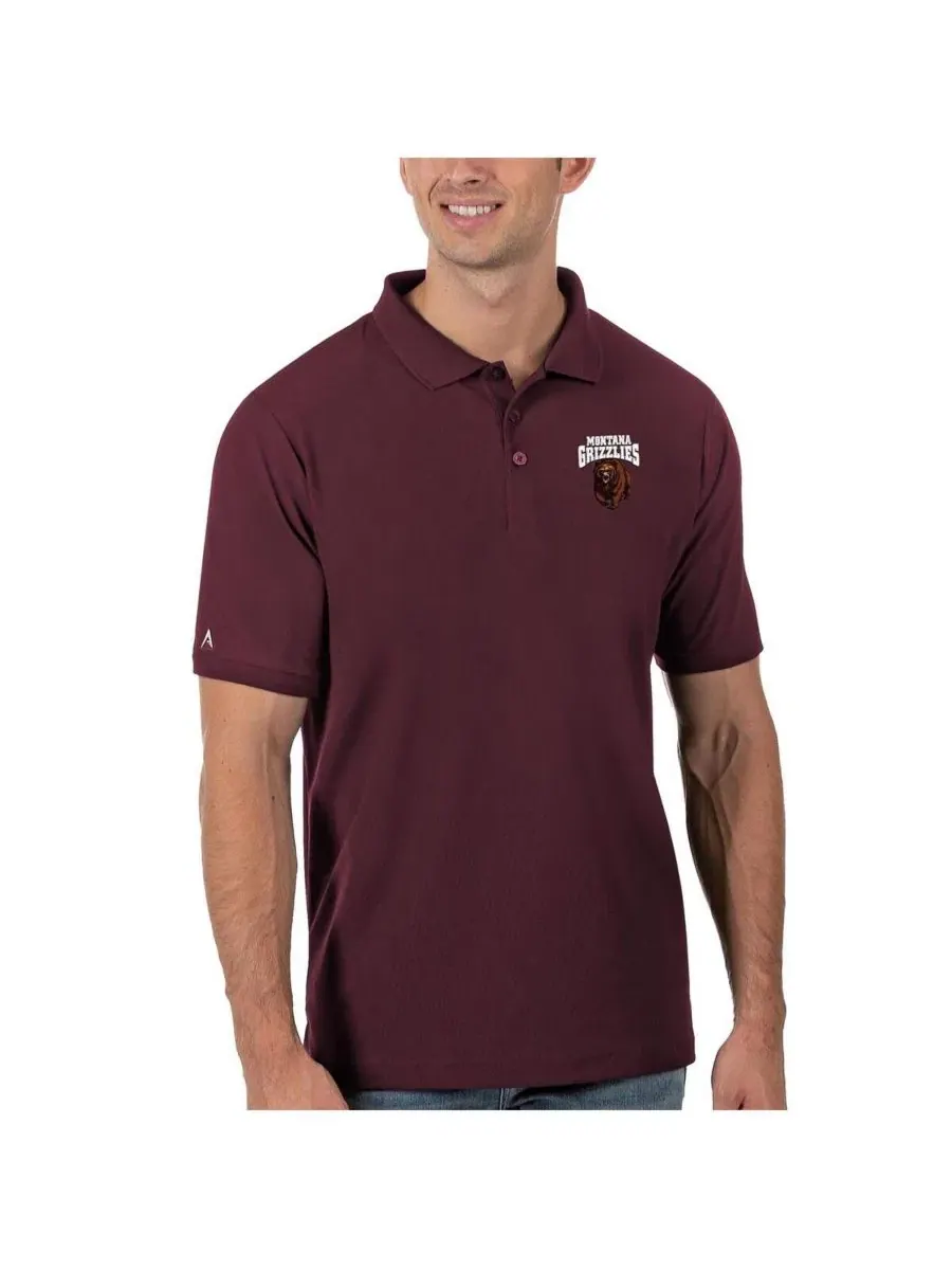Поло с вышивкой Legacy Pique Montana Grizzlies Antigua