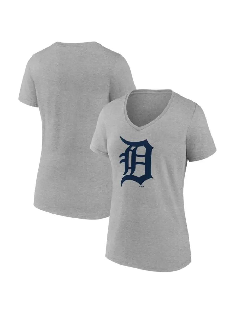 Футболка с v-образным вырезом Detroit Tigers Logo Athletic