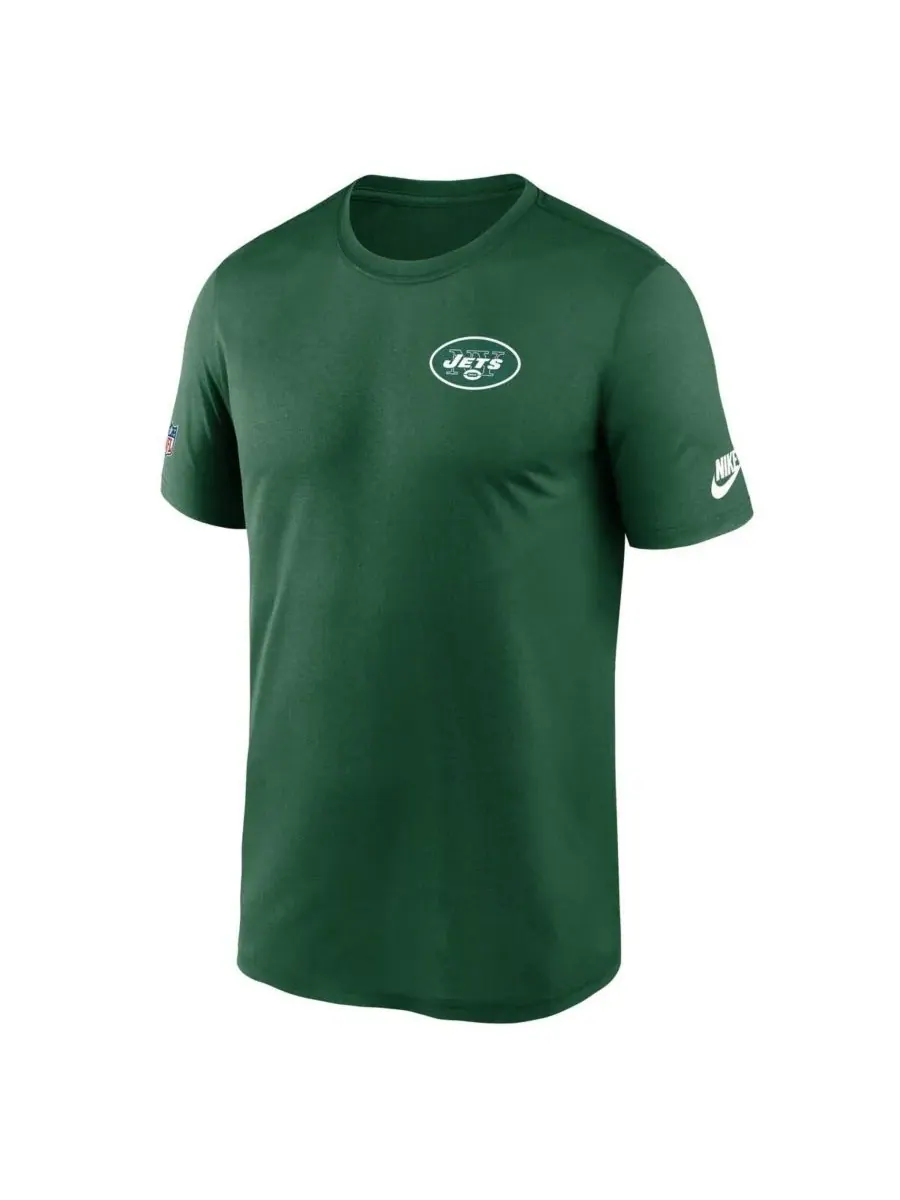 Nike Мужская зеленая футболка New York Jets Sideline Alt Pack Small Logo Legend Dri-FIT — изображение 2 из 3, зеленый